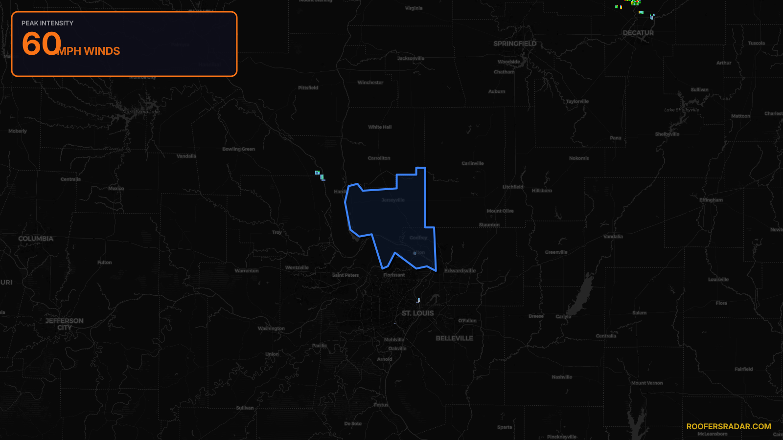 Severe Thunderstorm Warning — Jersey, IL; Madison, IL; St. Charles, MO