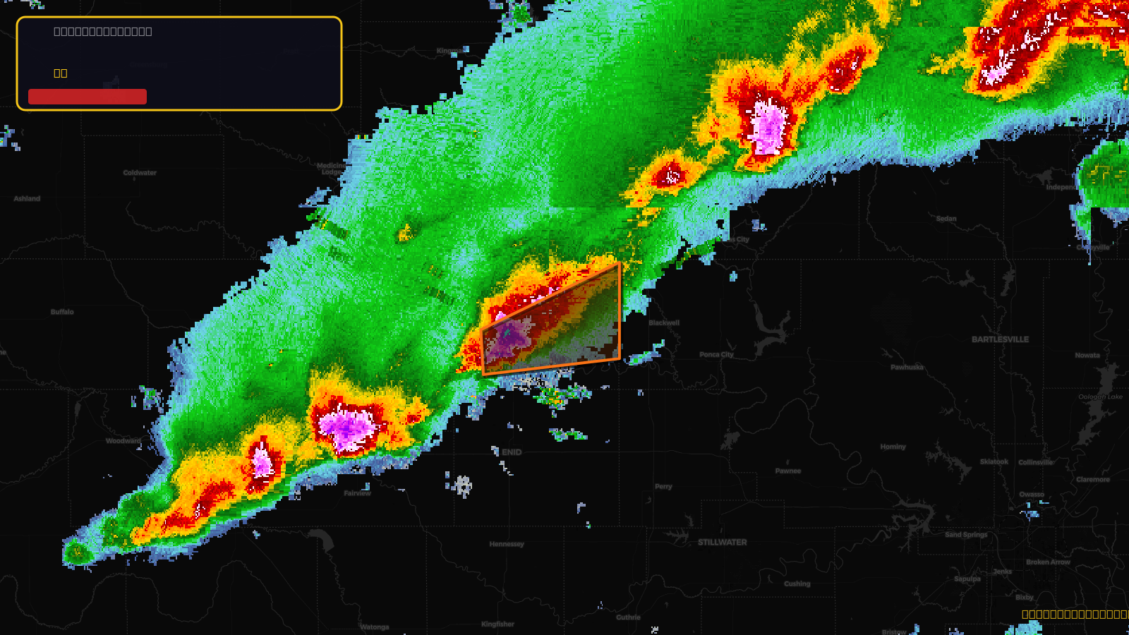 Severe Thunderstorm Warning — Grant, OK