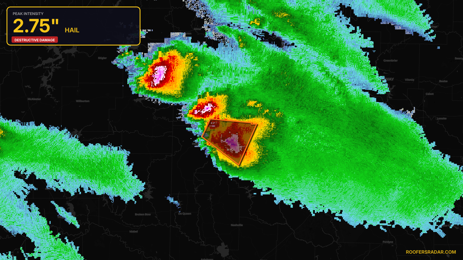 Severe Thunderstorm Warning issued April 25 at 7:22PM CDT until April 25 at 8:00PM CDT by NWS Little Rock AR