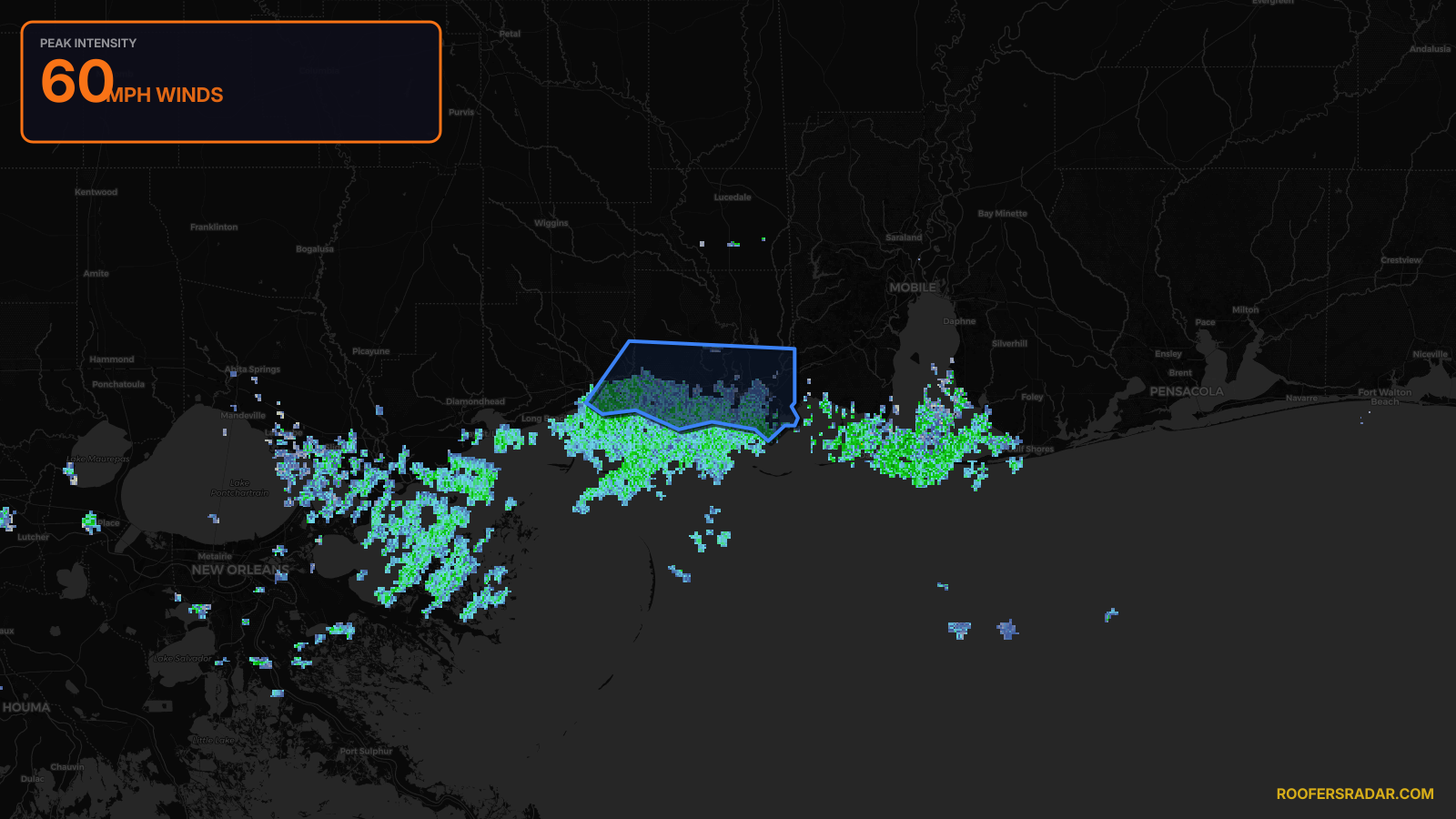 Severe Thunderstorm Warning issued April 25 at 6:38AM CDT until April 25 at 7:45AM CDT by NWS New Orleans LA