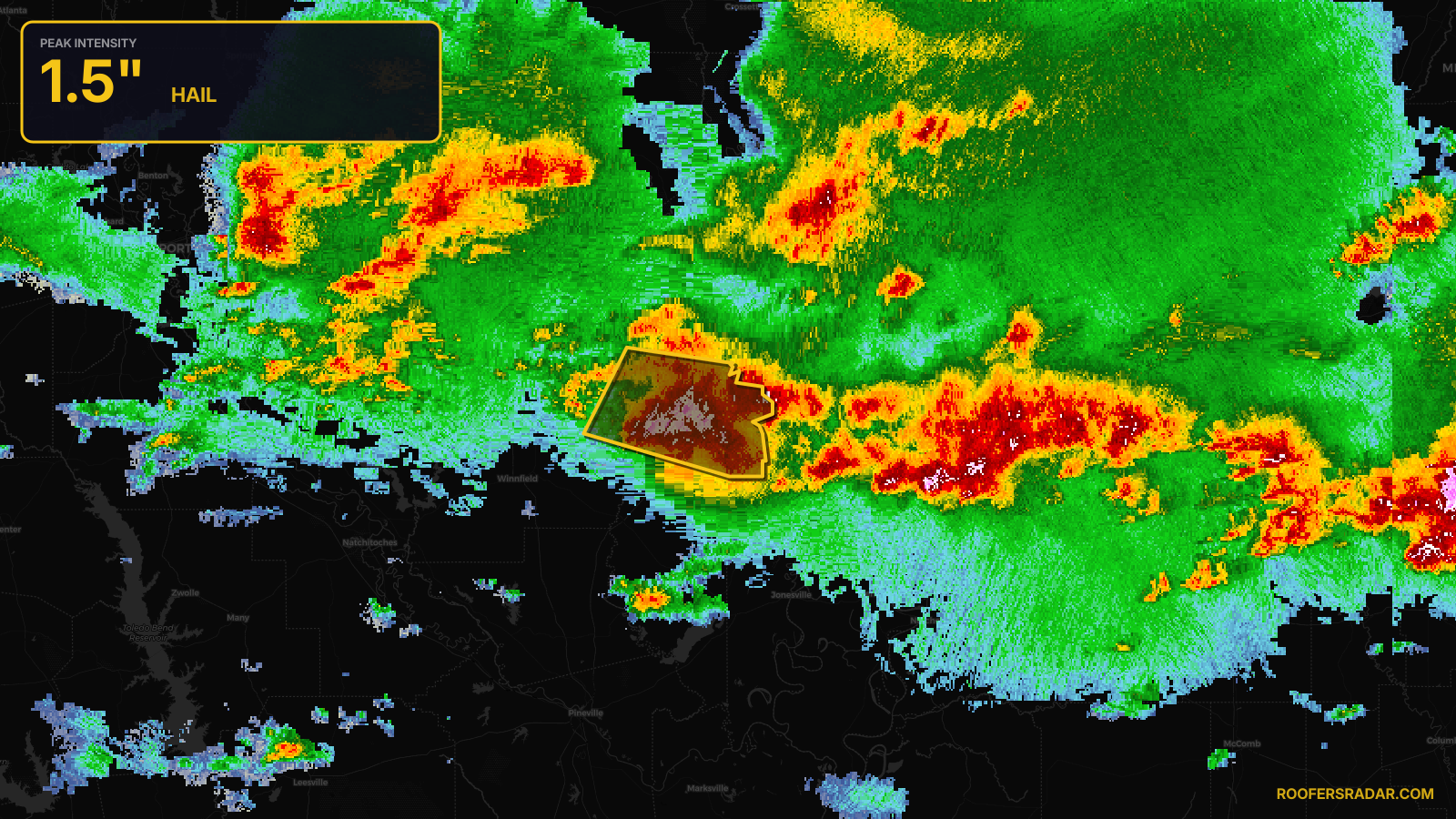 Severe Thunderstorm Warning issued April 29 at 2:40PM CDT until April 29 at 3:45PM CDT by NWS Shreveport LA