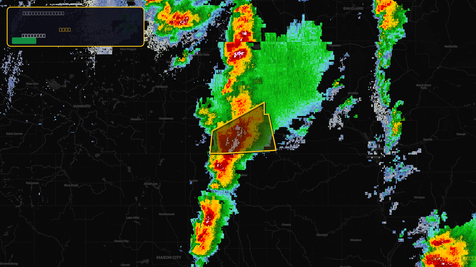 Severe Thunderstorm Warning — Dodge, MN; Olmsted, MN