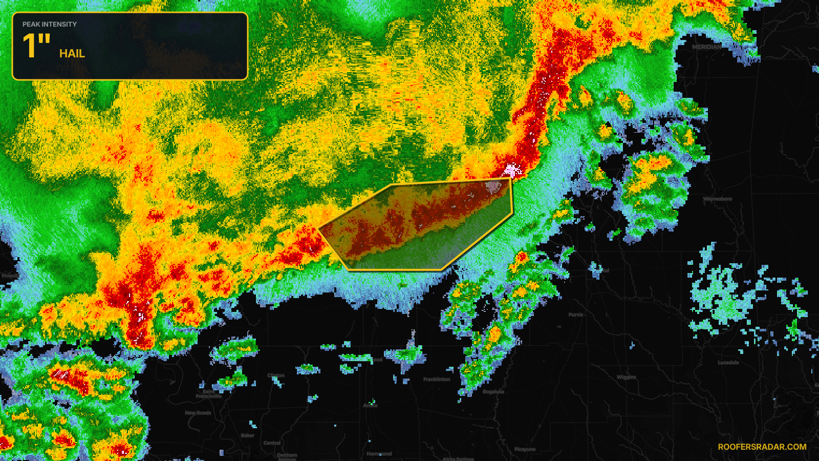 Severe Thunderstorm Warning issued April 25 at 2:58AM CDT until April 25 at 3:45AM CDT by NWS Jackson MS