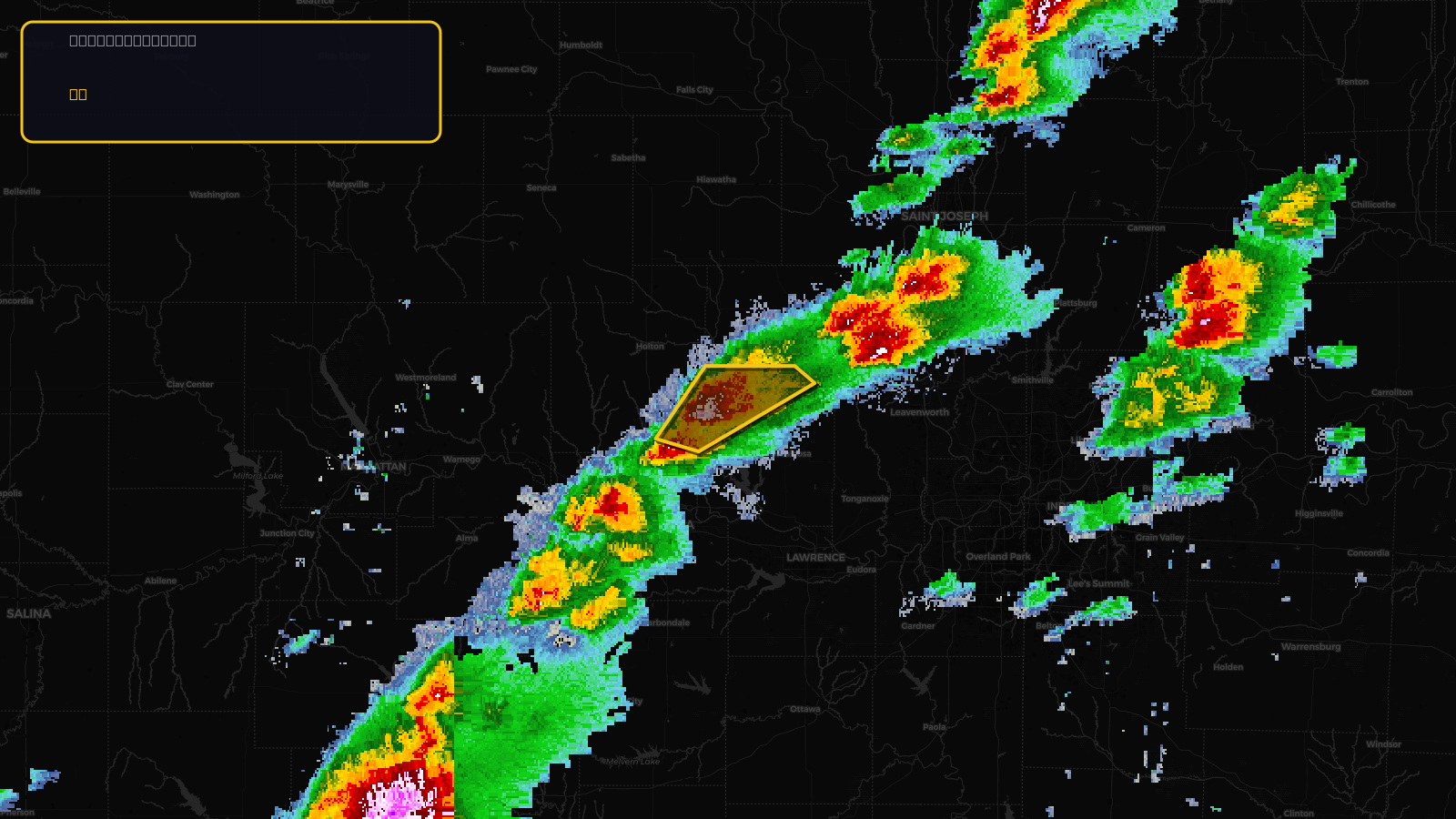 Severe Thunderstorm Warning — Jackson, KS; Jefferson, KS