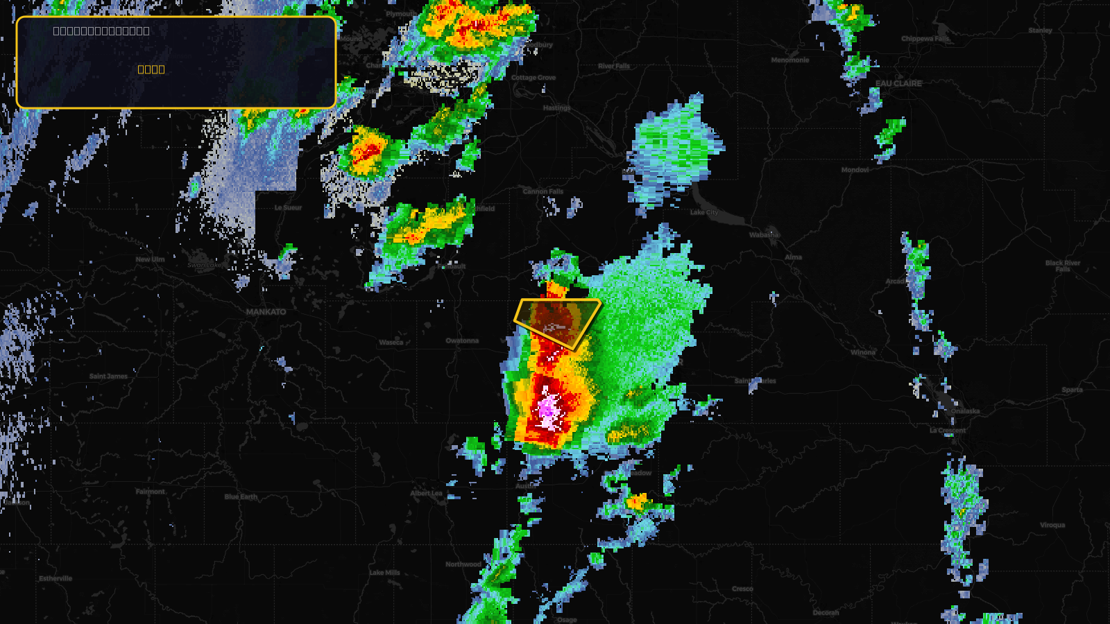 Severe Thunderstorm Warning — Dodge, MN