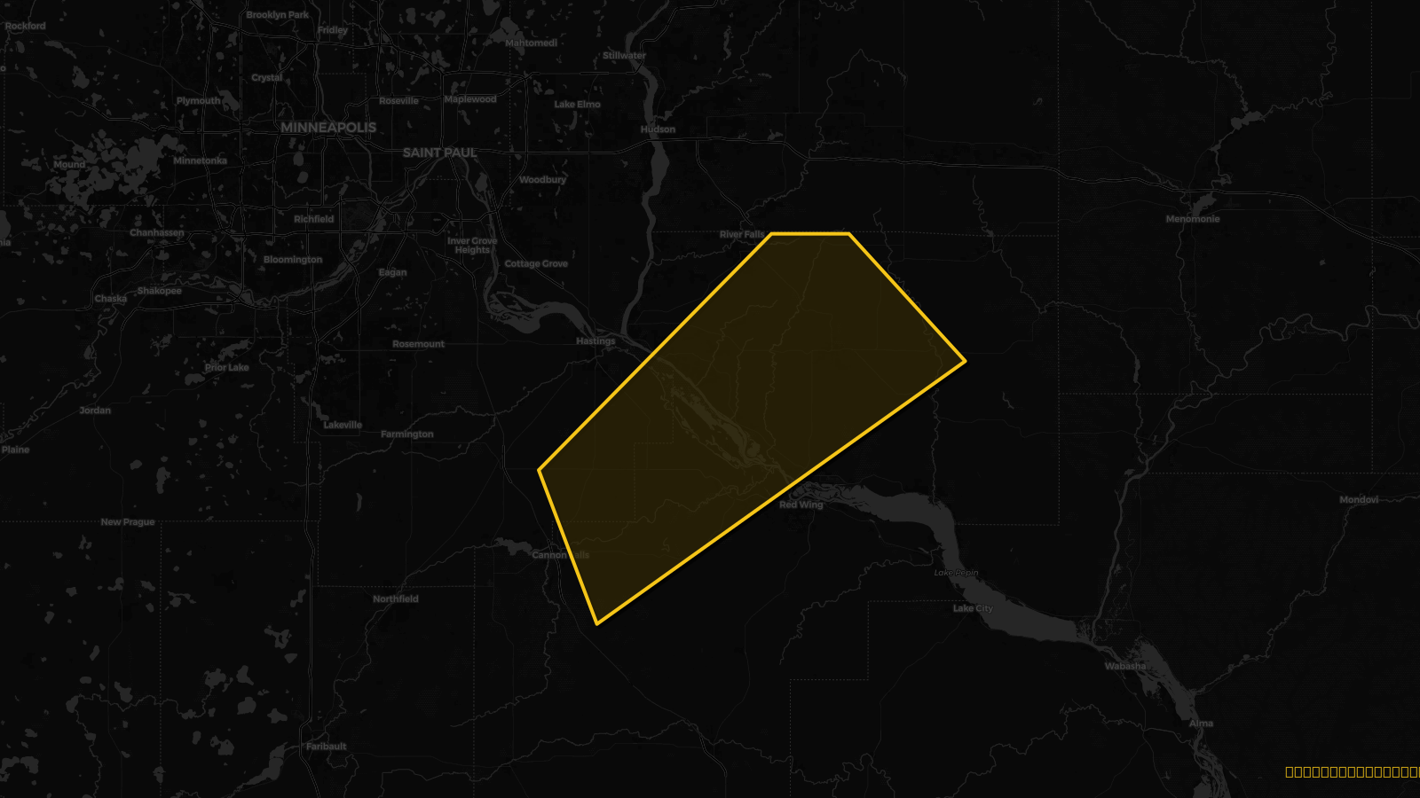 Severe Thunderstorm Warning — Dakota, MN; Goodhue, MN; Pierce, WI