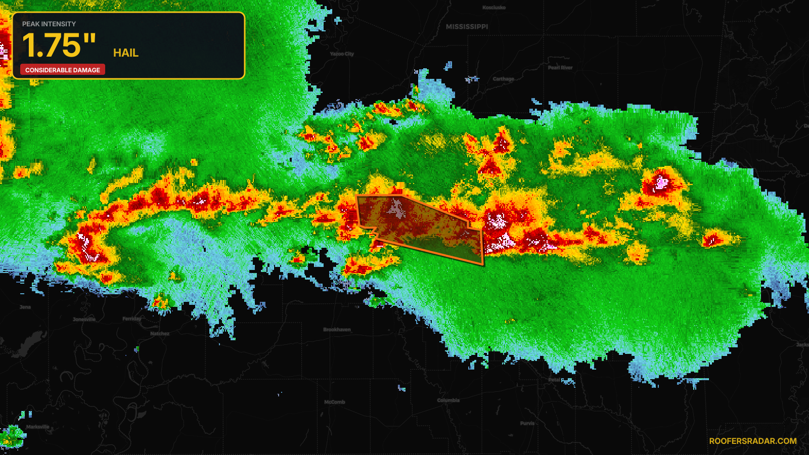 Severe Thunderstorm Warning issued April 29 at 1:57PM CDT until April 29 at 2:45PM CDT by NWS Jackson MS