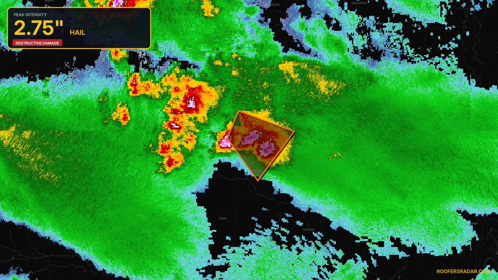 Severe Thunderstorm Warning issued April 25 at 9:18PM CDT until April 25 at 10:00PM CDT by NWS Little Rock AR