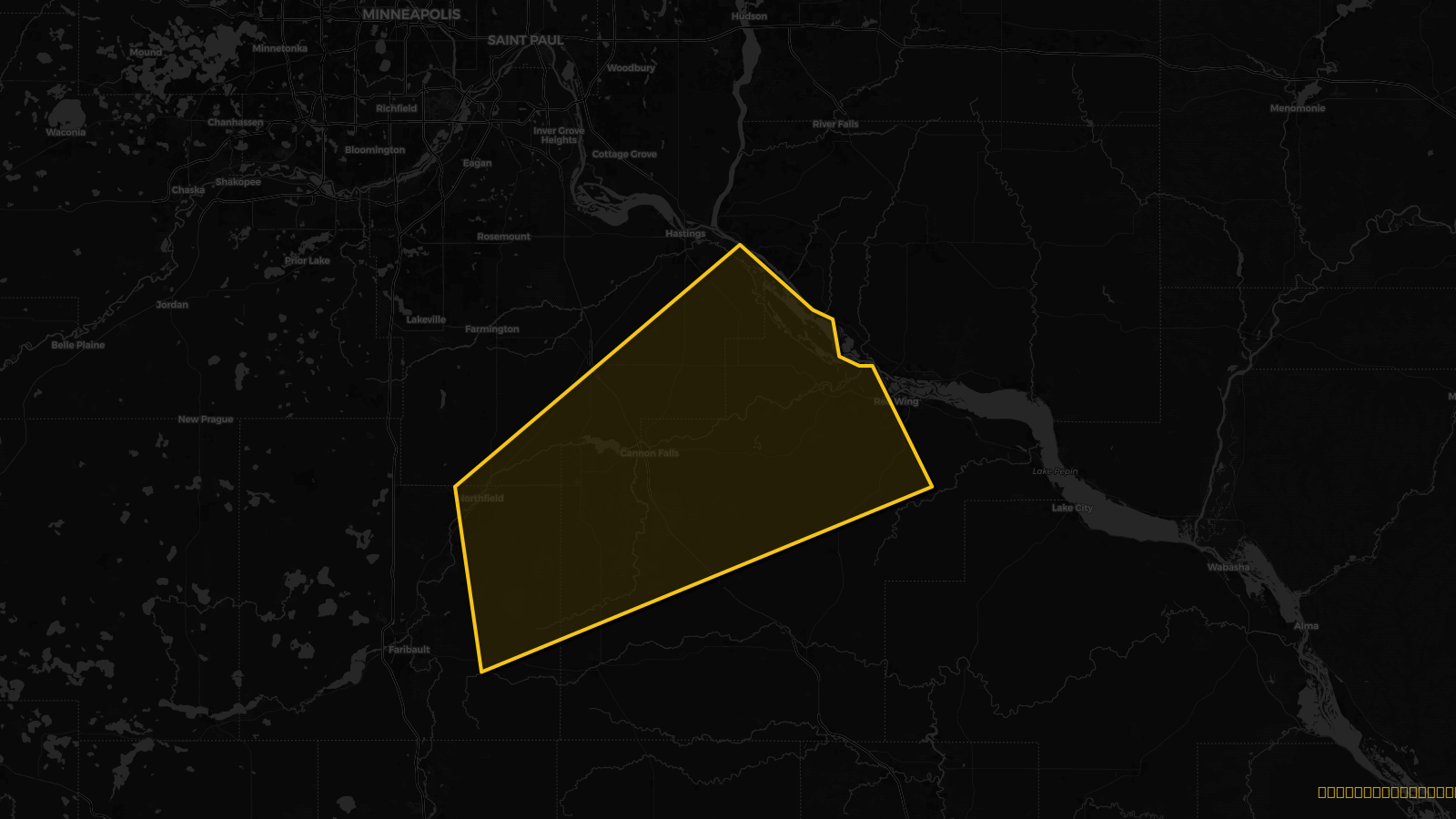Severe Thunderstorm Warning — Dakota, MN; Goodhue, MN; Rice, MN