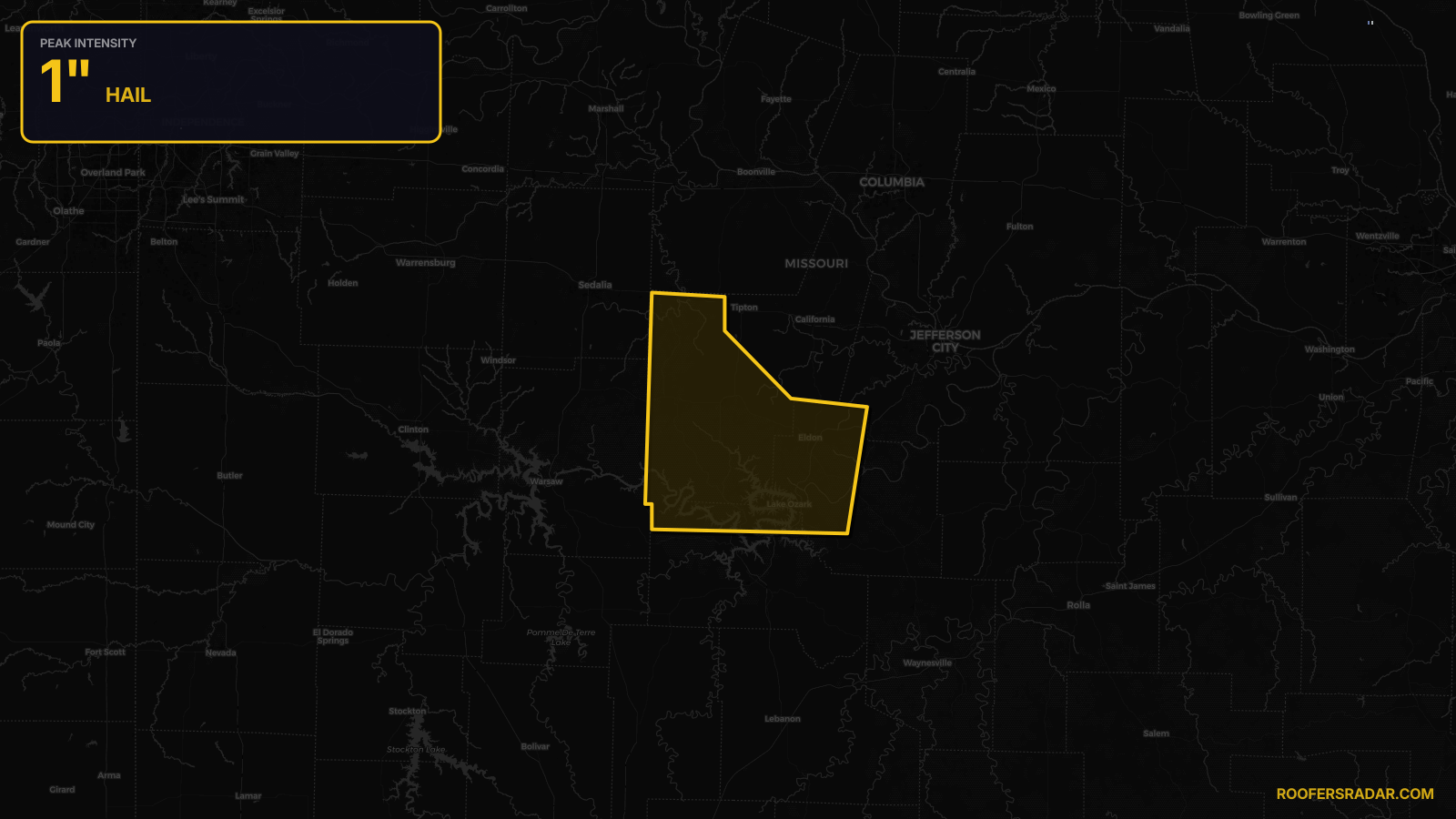 Severe Thunderstorm Warning — Camden, MO; Miller, MO; Morgan, MO