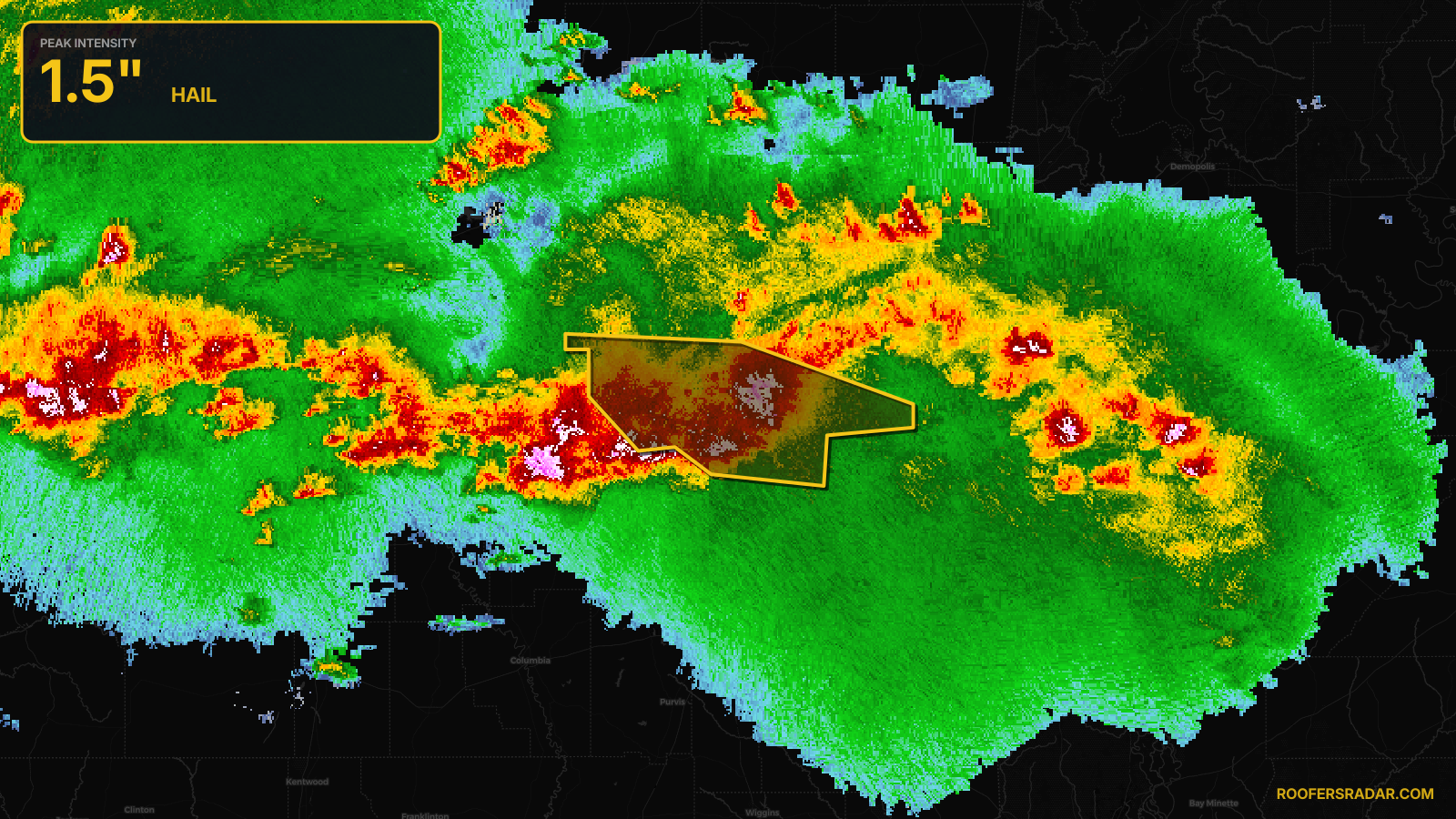 Severe Thunderstorm Warning issued April 29 at 2:27PM CDT until April 29 at 3:30PM CDT by NWS Jackson MS
