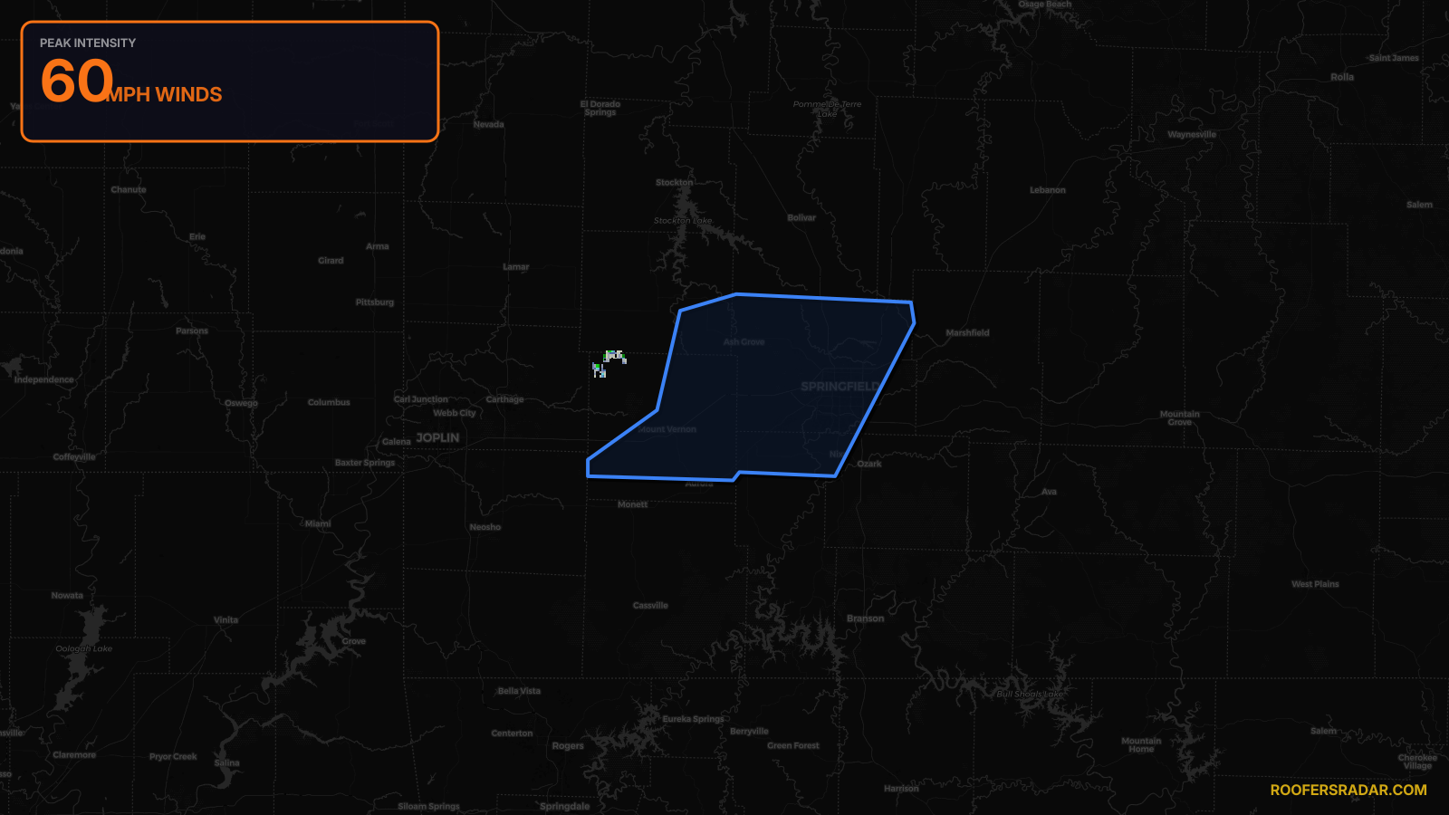 Severe Thunderstorm Warning — Christian, MO; Dade, MO; Greene, MO; Lawrence, MO