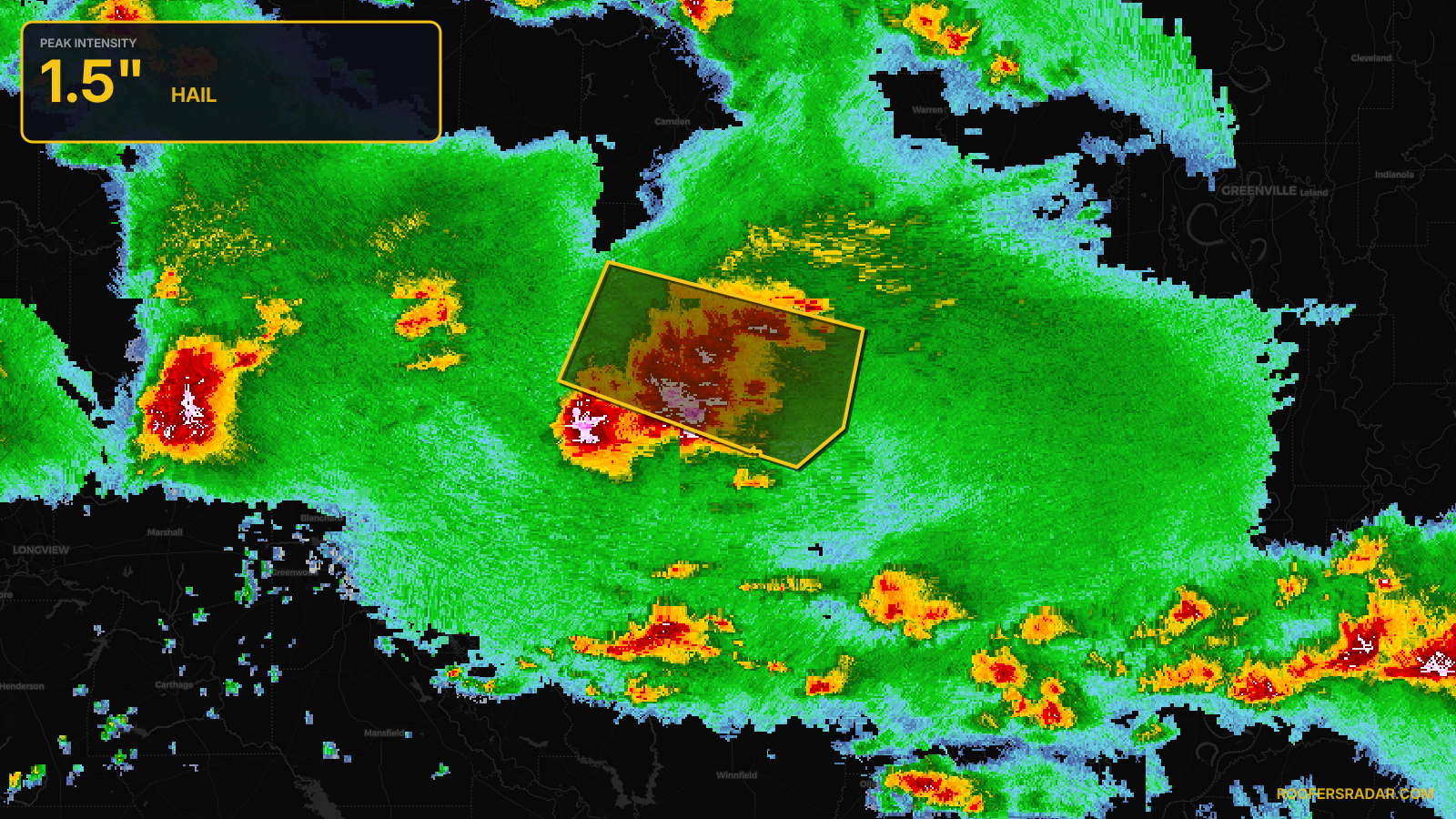 Severe Thunderstorm Warning issued April 29 at 12:53PM CDT until April 29 at 2:00PM CDT by NWS Shreveport LA