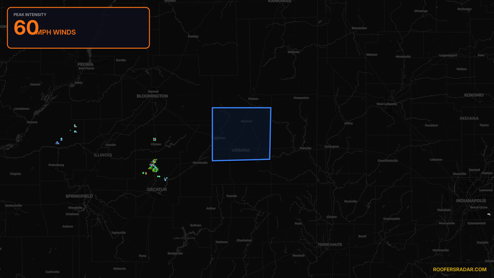 Severe Thunderstorm Warning — Champaign, IL