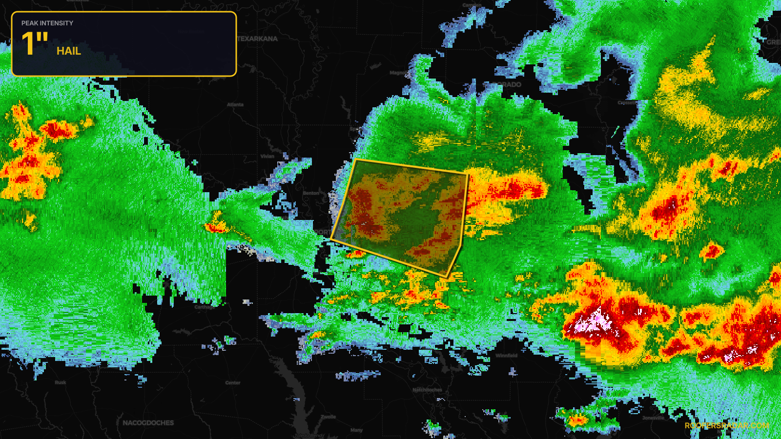 Severe Thunderstorm Warning issued April 29 at 2:45PM CDT until April 29 at 3:45PM CDT by NWS Shreveport LA