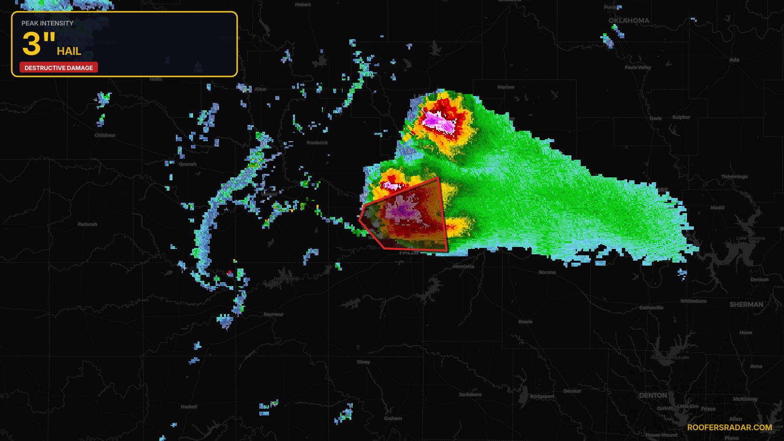 Severe Thunderstorm Warning issued April 26 at 5:36PM CDT until April 26 at 6:15PM CDT by NWS Norman OK