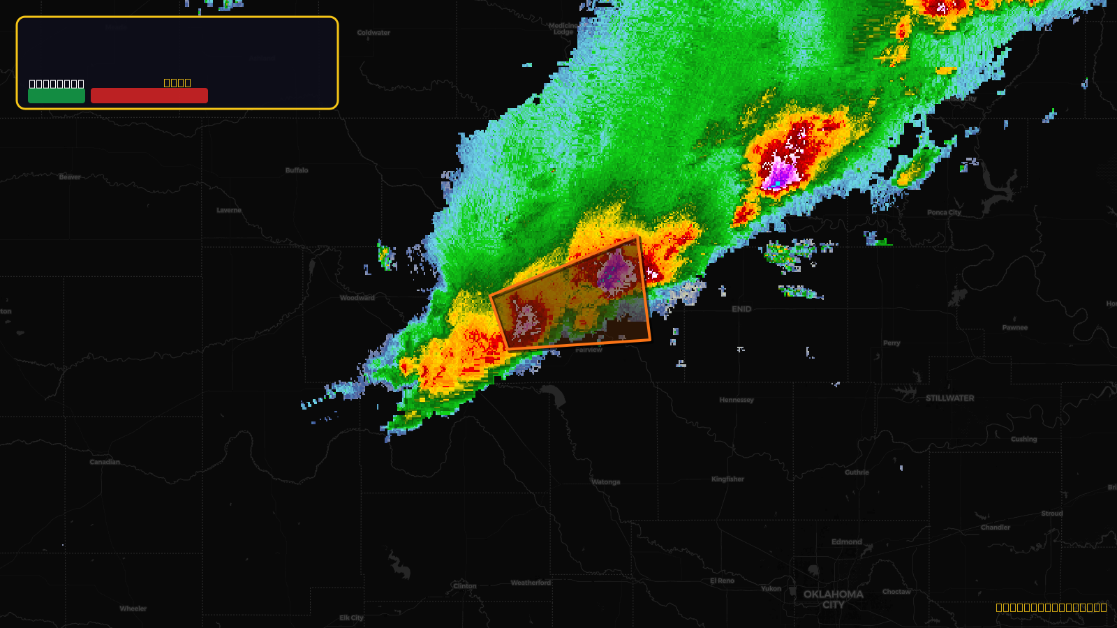 Severe Thunderstorm Warning — Alfalfa, OK; Major, OK; Woods, OK