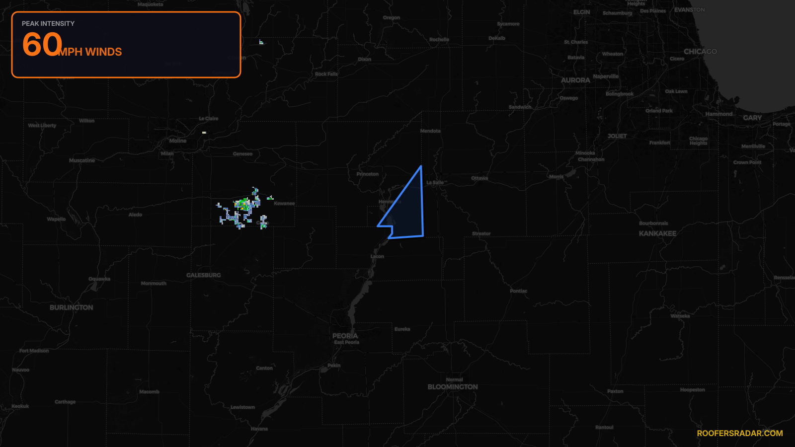 Severe Thunderstorm Warning — Bureau, IL; Putnam, IL