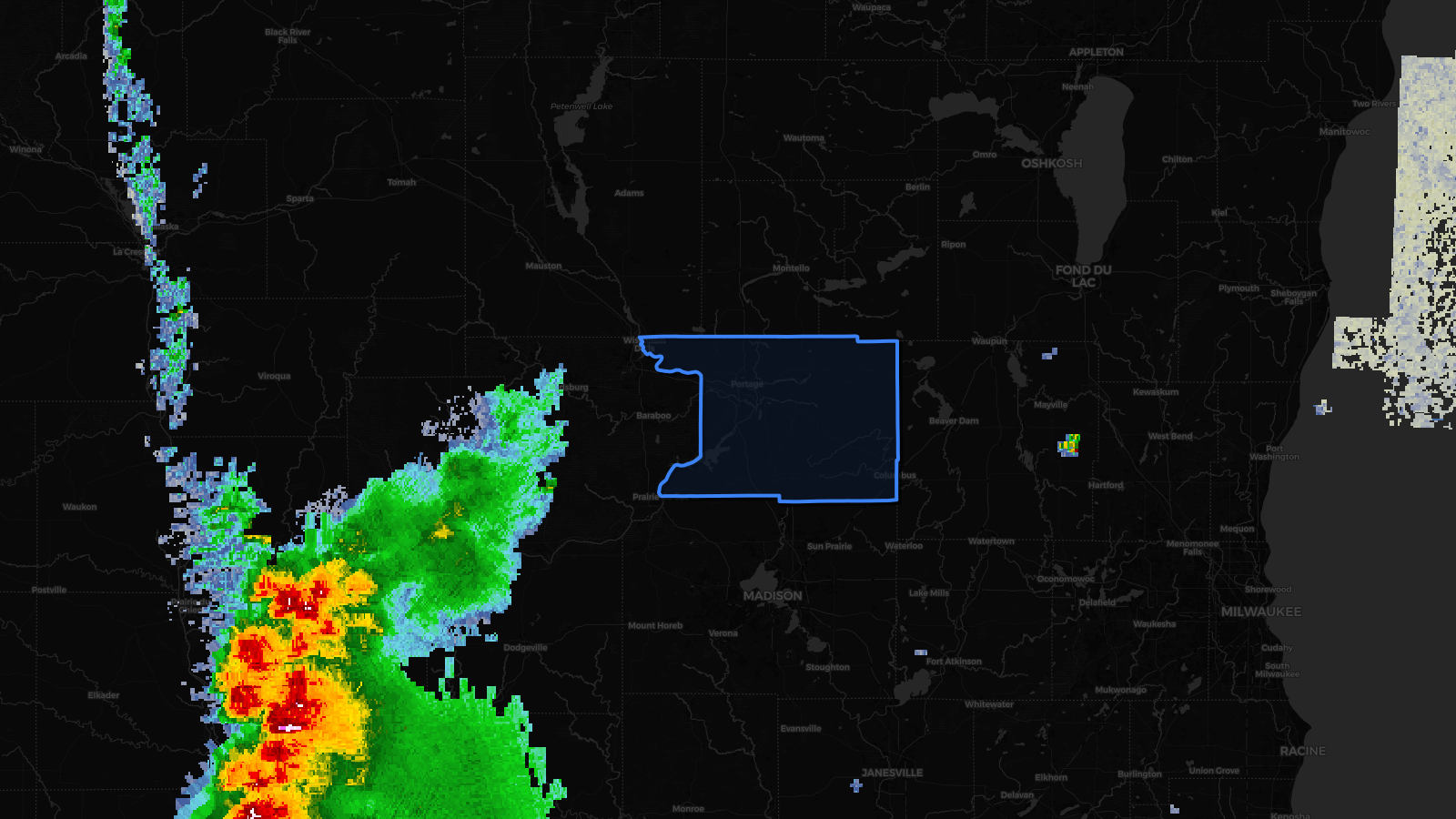 Tornado Watch — Columbia, WI; Dane, WI; Dodge, WI; Fond du Lac, WI; Green, WI; Green Lake, WI; Iowa, WI; Jefferson, WI; Kenosha, WI; Lafayette, WI; Marquette, WI; Milwaukee, WI; Ozaukee, WI; Racine, WI; Rock, WI; Sauk, WI; Sheboygan, WI; Walworth, WI; Washington, WI; Waukesha, WI