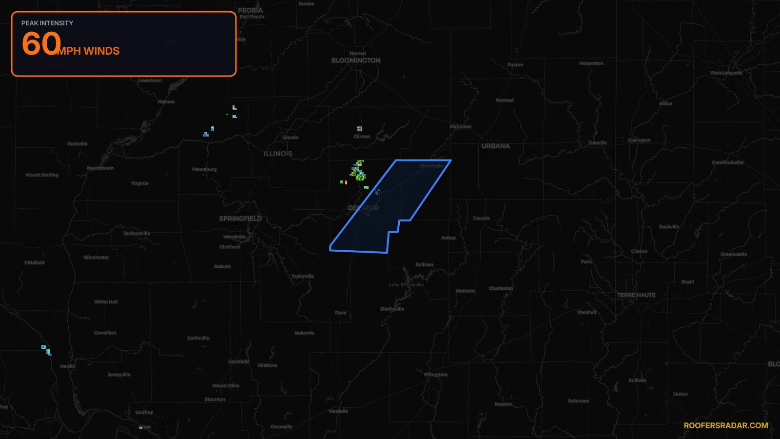 Severe Thunderstorm Warning — Macon, IL; Piatt, IL