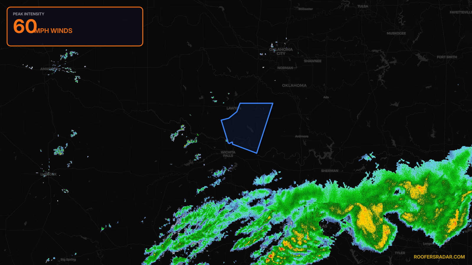 Severe Thunderstorm Warning — Comanche, OK; Cotton, OK; Jefferson, OK; Stephens, OK; Clay, TX