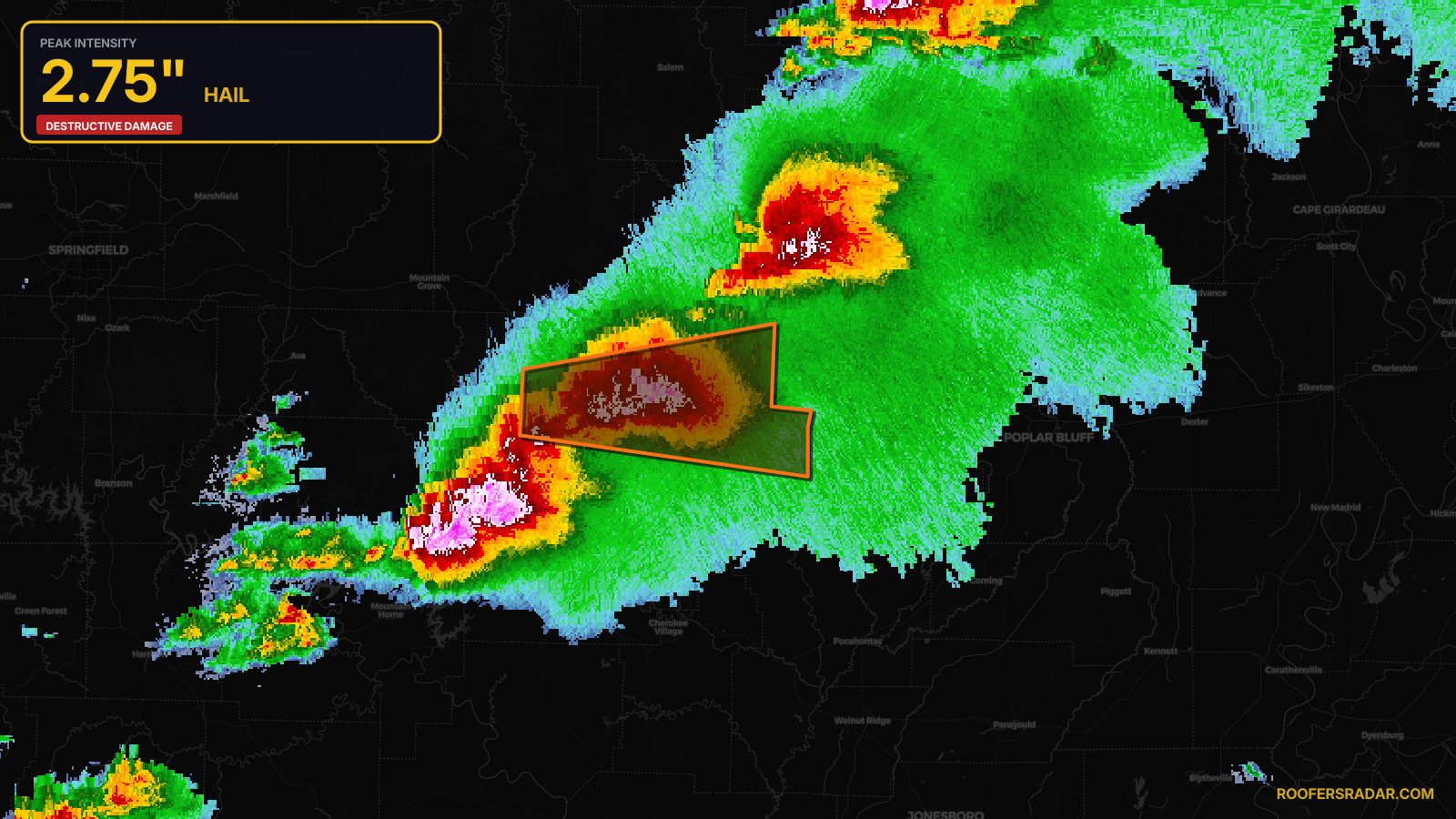 Severe Thunderstorm Warning issued April 27 at 7:42PM CDT until April 27 at 8:45PM CDT by NWS Springfield MO