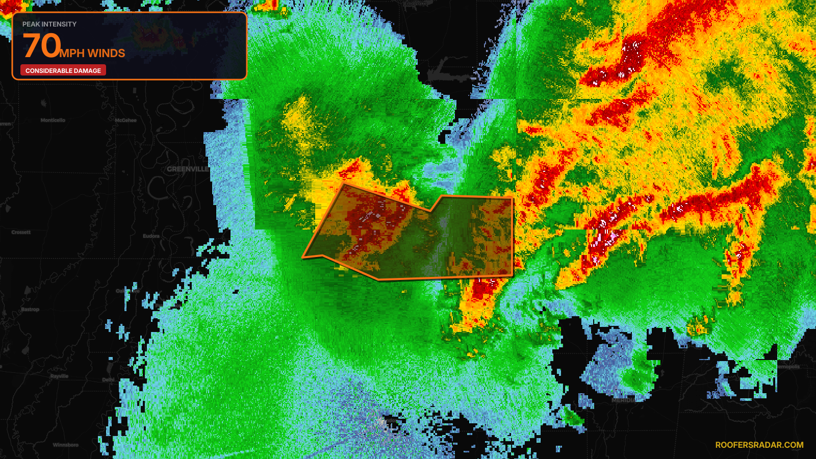 Severe Thunderstorm Warning issued April 28 at 10:57PM CDT until April 28 at 11:45PM CDT by NWS Jackson MS