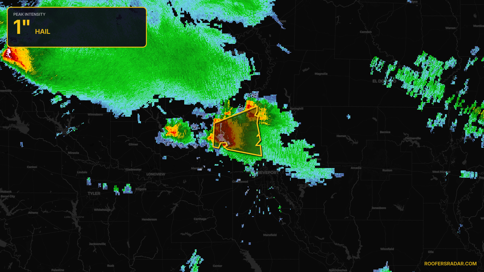 Severe Thunderstorm Warning issued April 26 at 7:34AM CDT until April 26 at 8:30AM CDT by NWS Shreveport LA