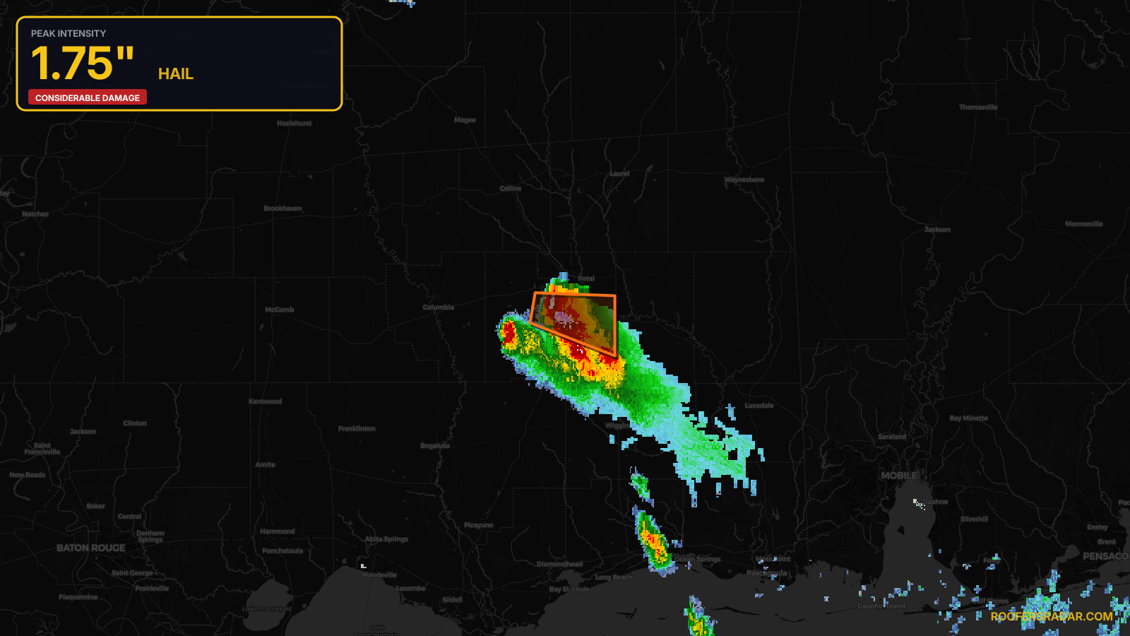 Severe Thunderstorm Warning issued April 26 at 6:07PM CDT until April 26 at 7:00PM CDT by NWS Jackson MS