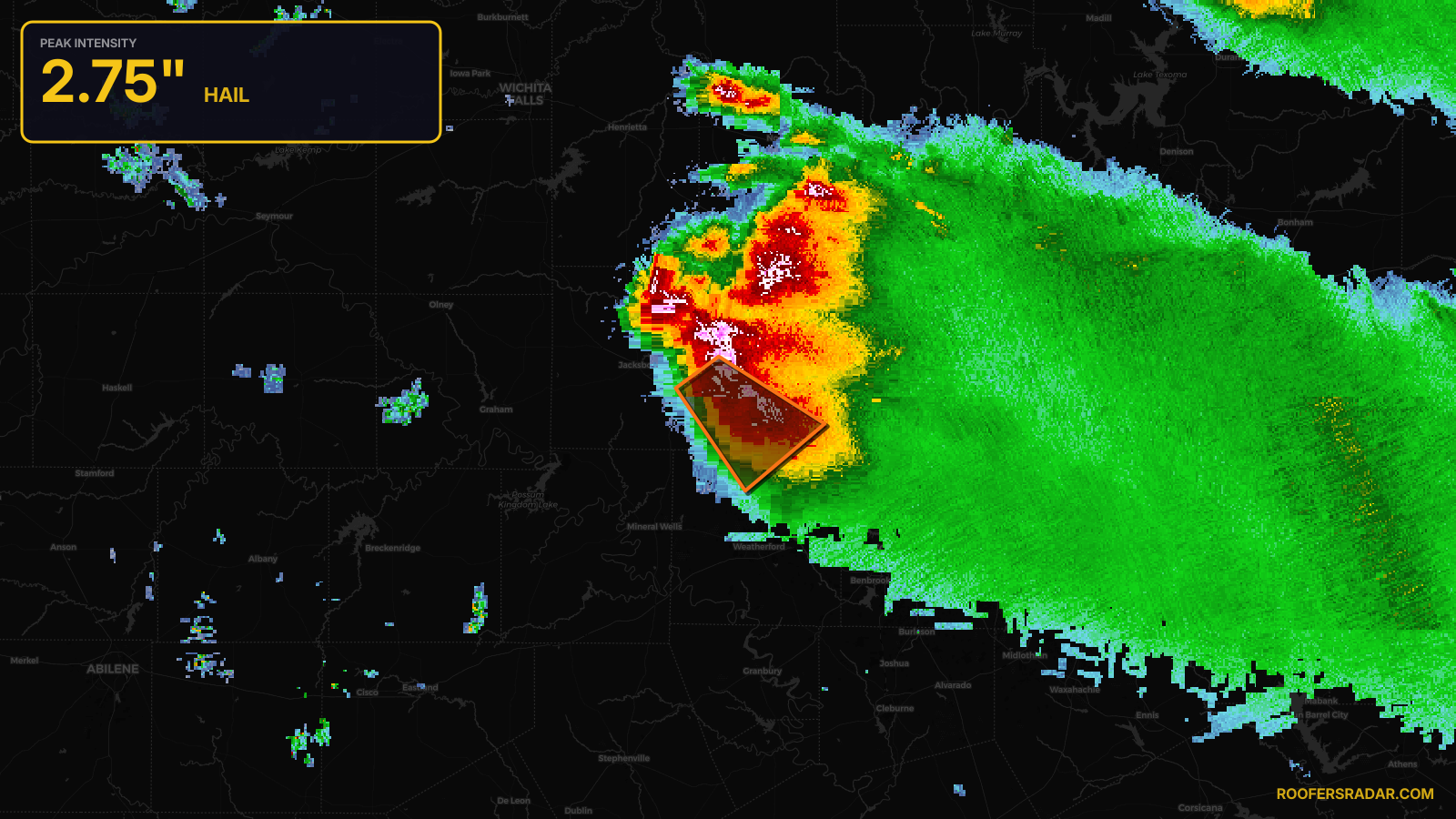 Tornado Warning issued April 25 at 8:35PM CDT until April 25 at 9:15PM CDT by NWS Fort Worth TX