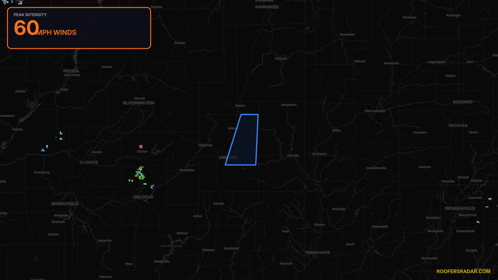 Severe Thunderstorm Warning — Champaign, IL