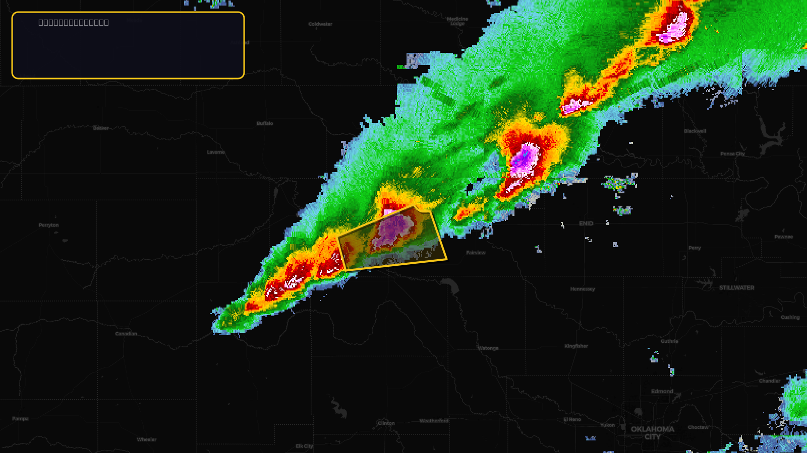 Severe Thunderstorm Warning — Major, OK; Woodward, OK
